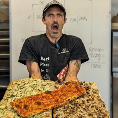 The Romano Baker e la sua pizza